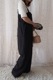 ＜miry dcera＞linen blend salopette