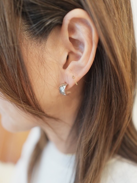 ＜Indian Jewelry＞navajo argyle half hoop pierce