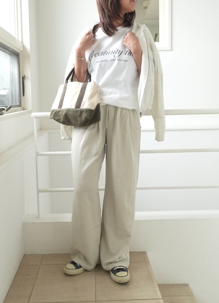 ＜select＞twilltuck easy pants