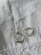 ＜Indian Jewelry＞three stranded half hoop pierce