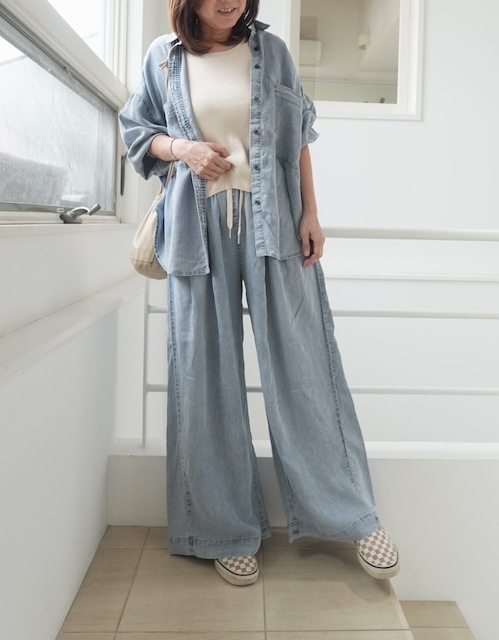 ＜select＞tencel comfort pants