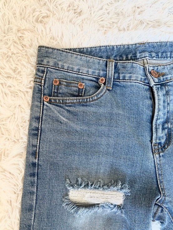 Damage Stretch Denim