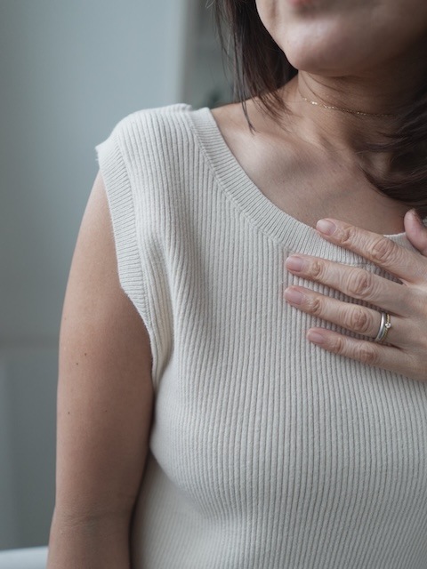 ＜select＞vintage like rib tank