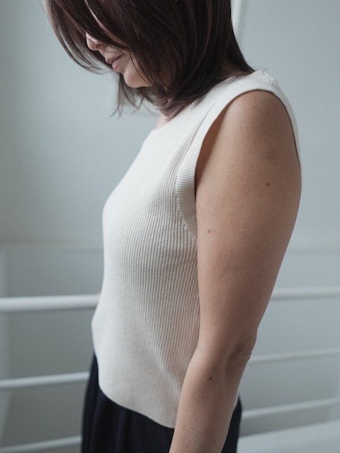 ＜select＞vintage like rib tank