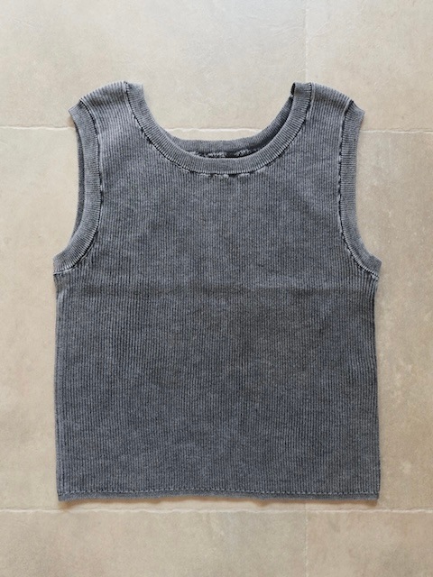 ＜select＞vintage like rib tank