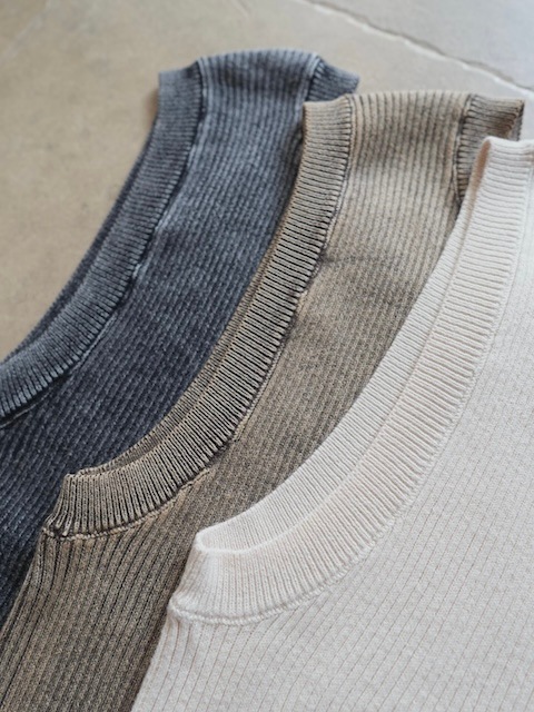 ＜select＞vintage like rib tank