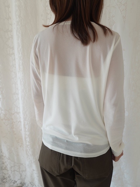 ＜GBLUE＞soft sheer tops