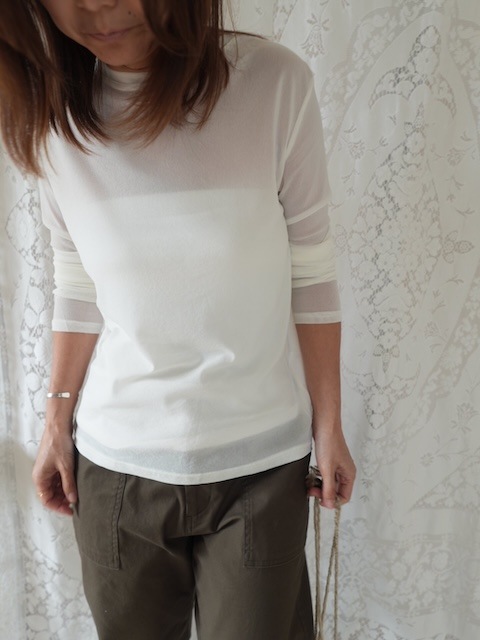 ＜GBLUE＞soft sheer tops