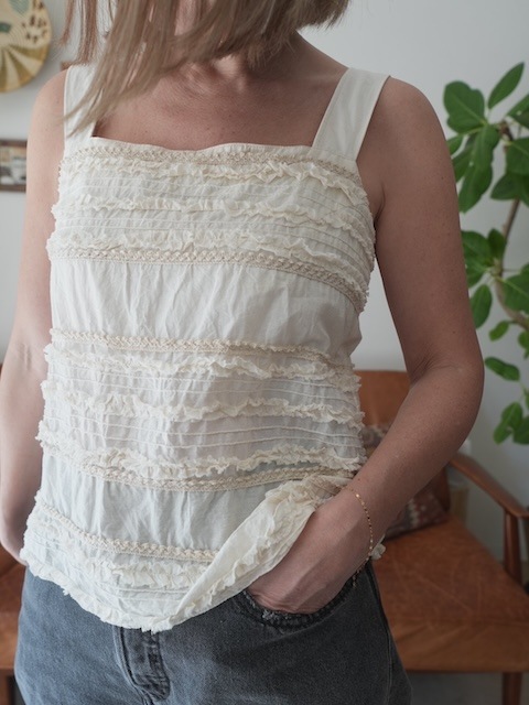 ＜I'm Laughy＞otona no lace boarder tops