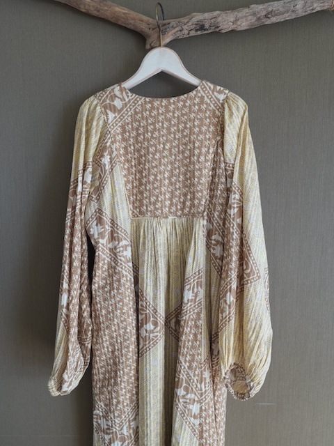 ＜Sara Mallika＞Cotton Scarf Print Dress