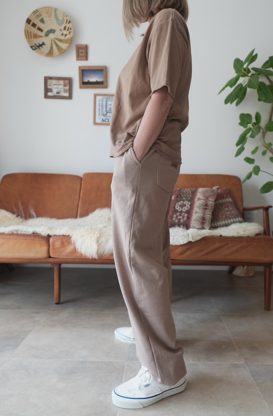 ＜select＞botanical dye sweat pants