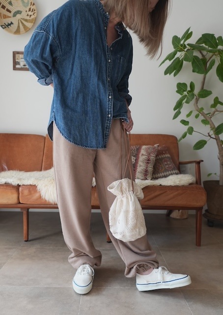 ＜select＞botanical dye sweat pants