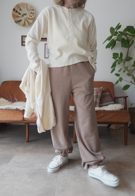 ＜select＞botanical dye sweat pants