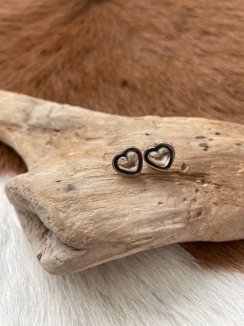 ＜Indian Jewelry＞silver heart plate pierce