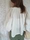 ＜select＞cotton lace blouse