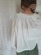 ＜select＞cotton lace blouse