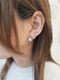＜Indian Jewelry＞pink conch shell silver pierce