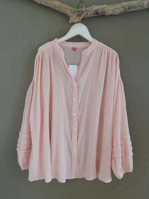＜select＞india cotton volume sleeve blouse
