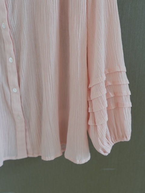 ＜select＞india cotton volume sleeve blouse