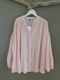 ＜select＞india cotton volume sleeve blouse