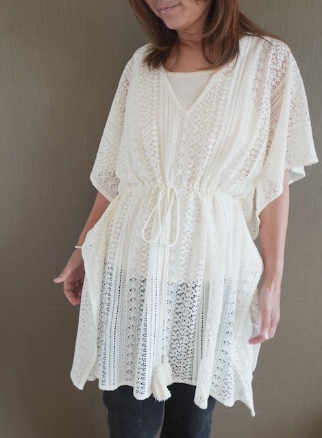 ＜select＞ tunic lace tops