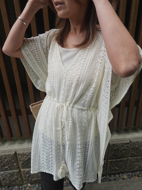 ＜select＞ tunic lace tops