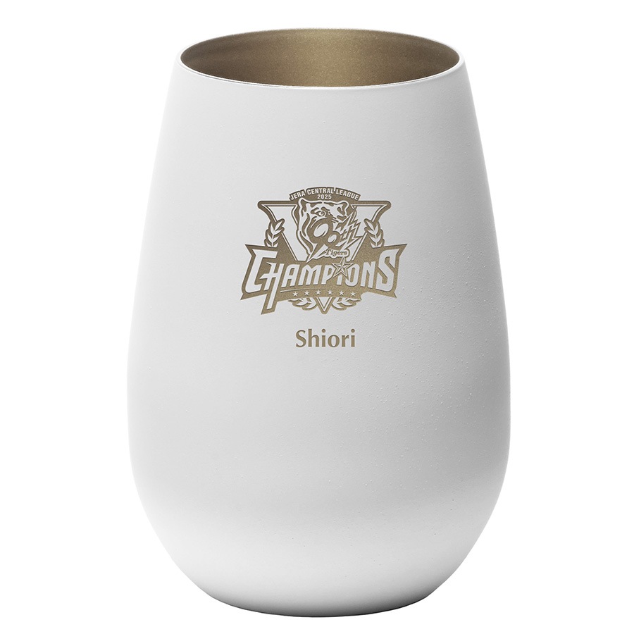 タイガース 2025 JERA セ・リーグ優勝記念 タンブラー White Gold／単品