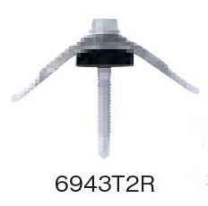 5×43 六角頭 鉄板大波用 鉄骨下地用 波座セット 90セット/袋 6943T2R