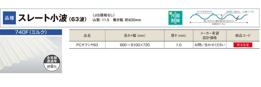 �ݥꥫ��������ʥߡ� ���졼�Ⱦ��� 63�ȡ�1.0mm������720mm��Ĺ��900mm��8,100mm�������������������������󥷡�������10���