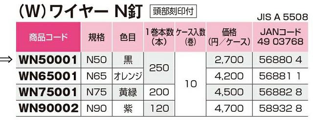 (W)�磻�䡼Nţ��N50�������ڲ����ѡ�Ƭ������ա�WN50001��250�� x 10��