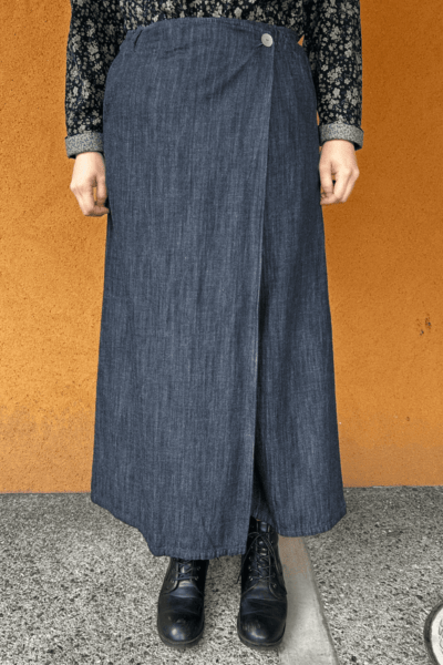 【BlueTrick】カフェパンツ　7ozデニム（レディース）