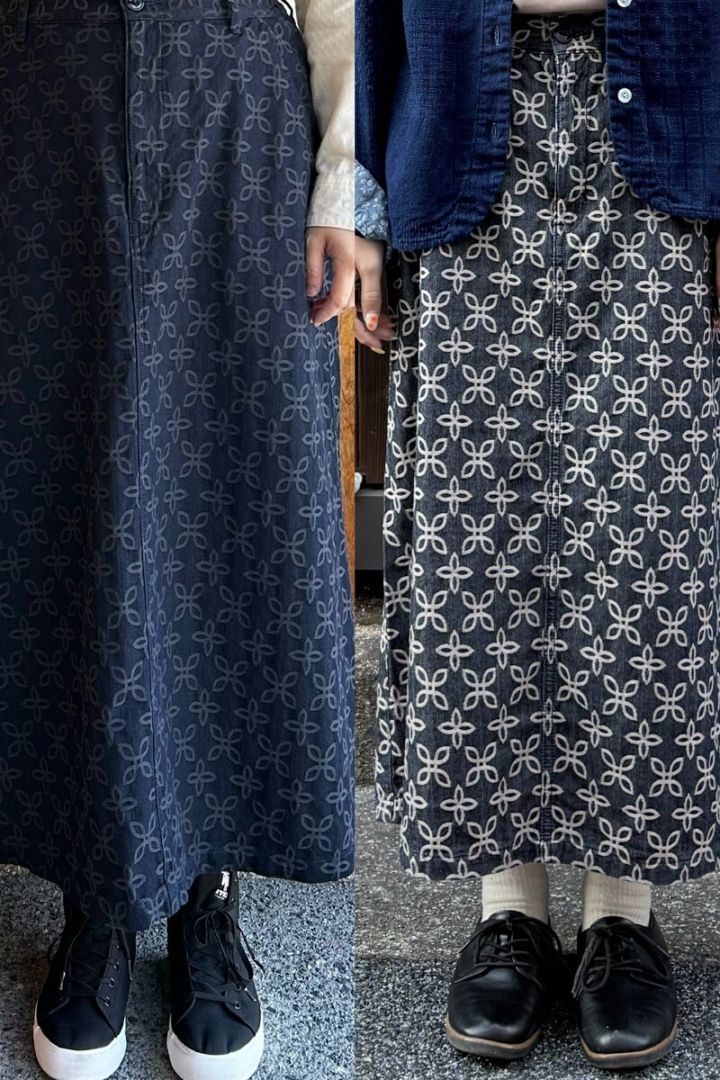 【BlueTrick】 シンプルスカート　フローラル（レディース）