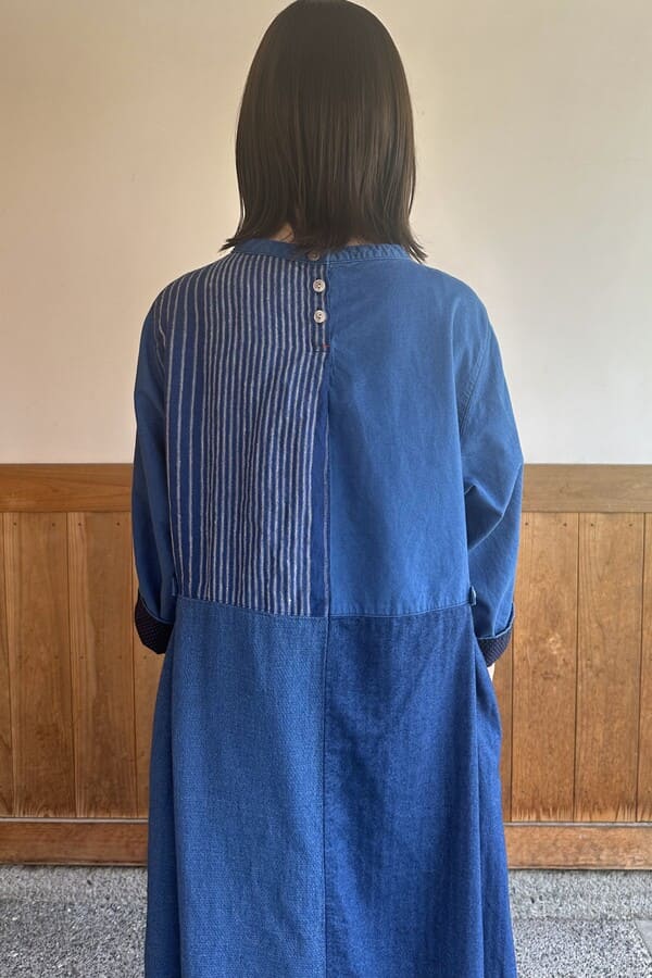 BlueTrick】切替えワンピース ライトツイル（レディース