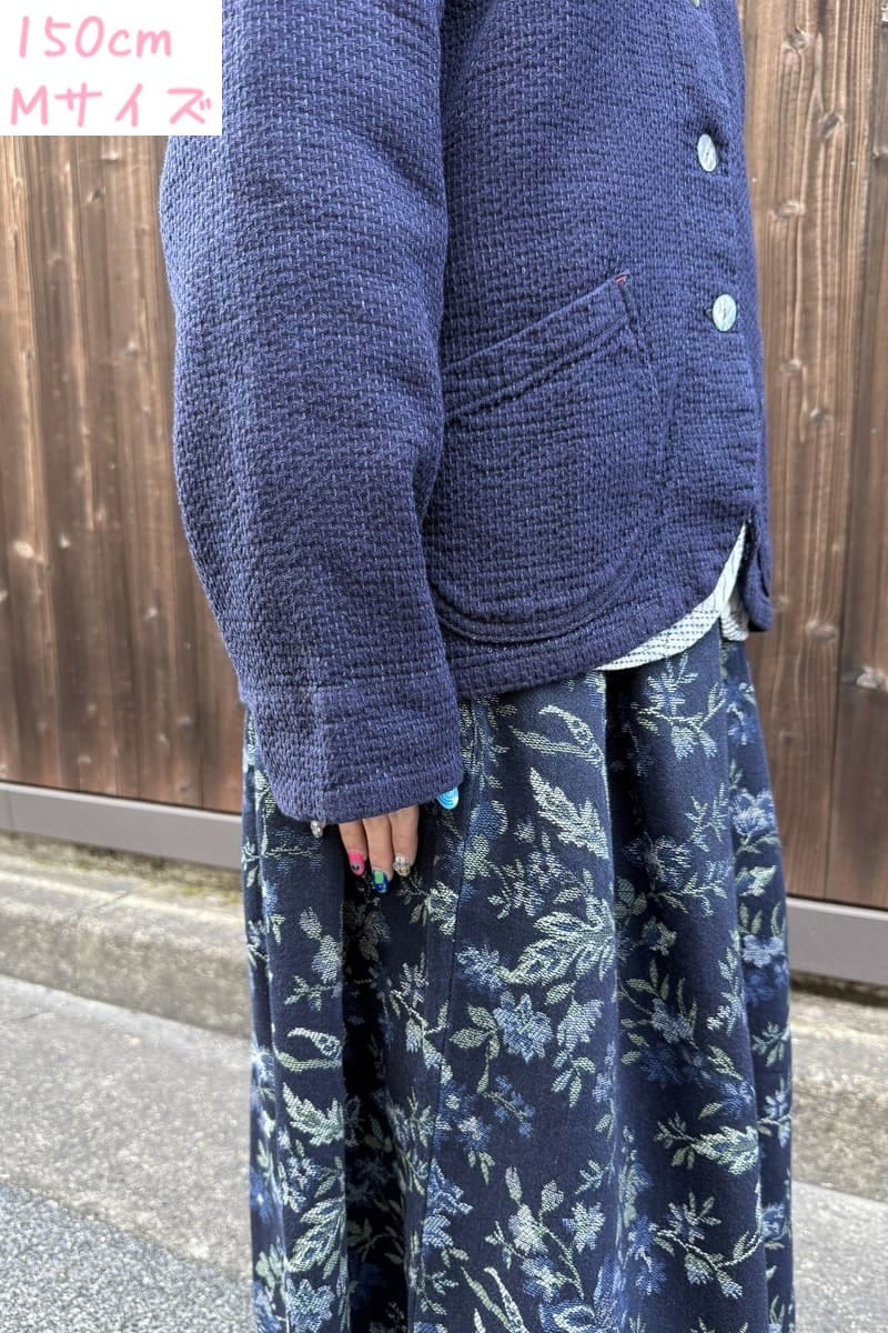 【BlueTrick】刺子ジャケット インディゴ(レディース)