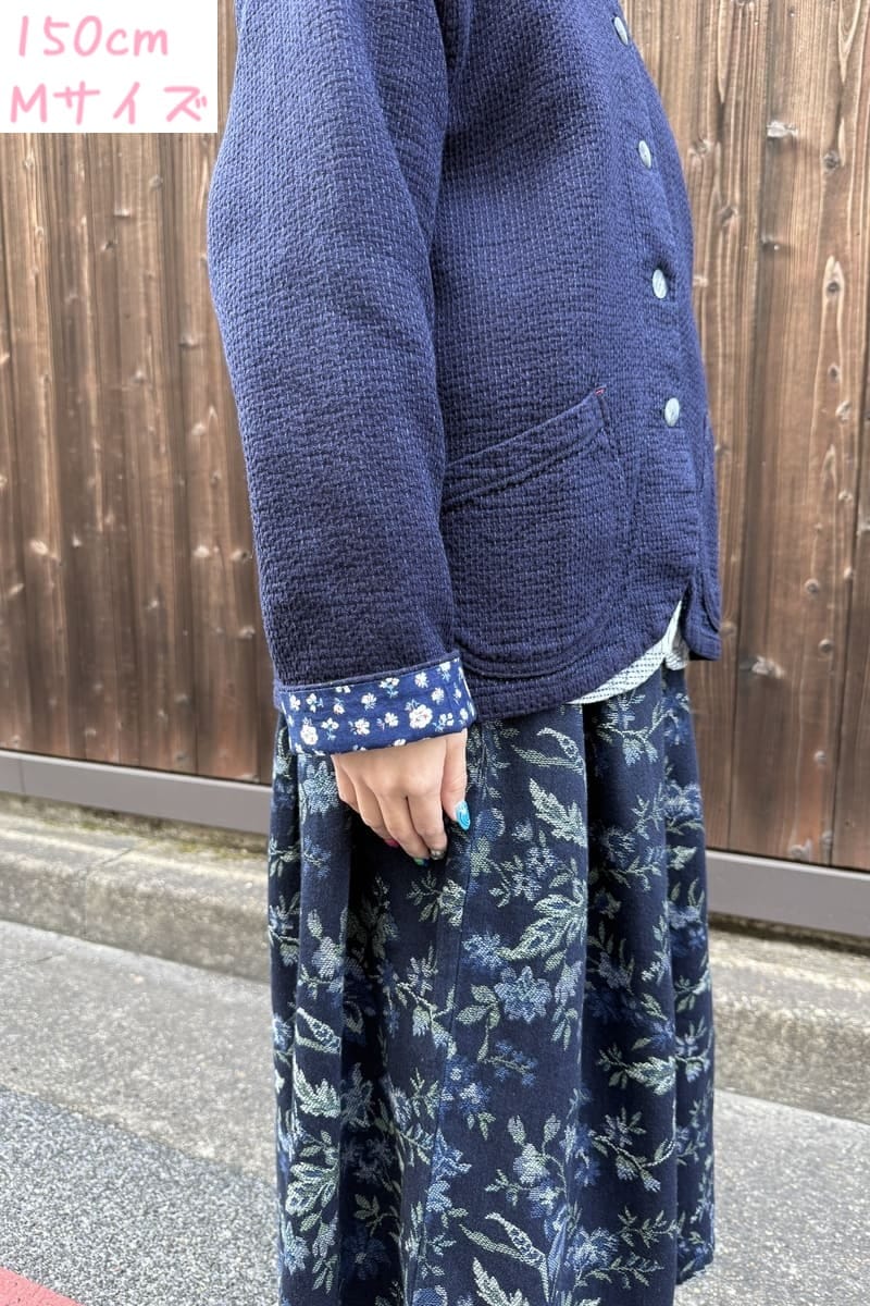 【BlueTrick】刺子ジャケット インディゴ(レディース)