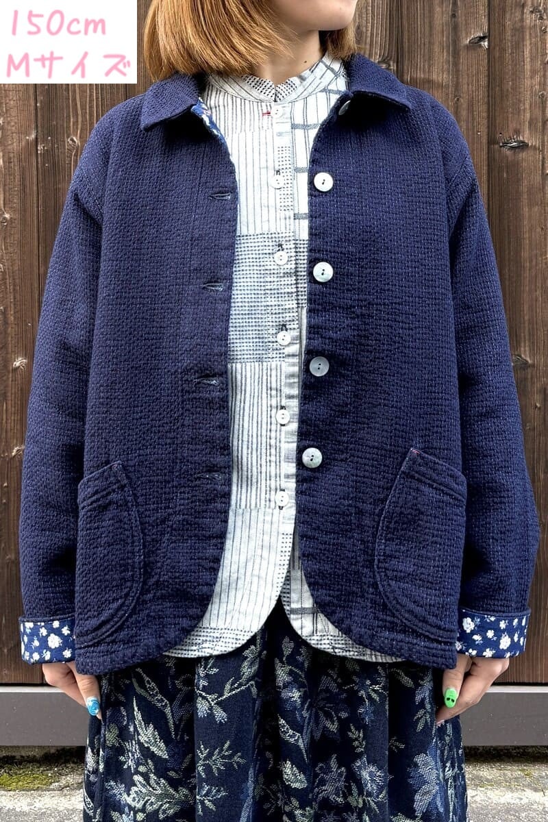 BlueTrick】刺子ジャケット インディゴ（レディース） | ジャケット