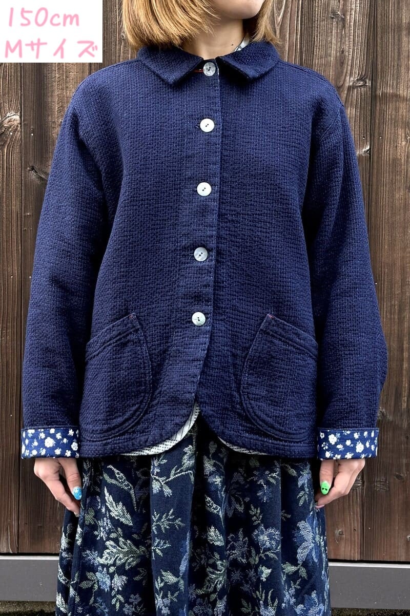 【BlueTrick】刺子ジャケット インディゴ(レディース)