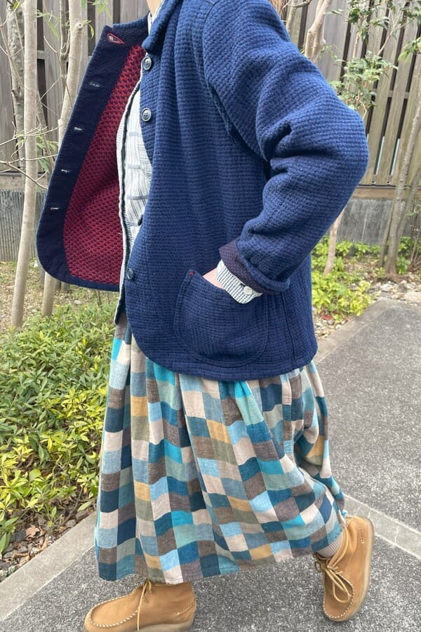 BlueTrick】裏アカクロス刺子ジャケット（レディース） | ジャケット