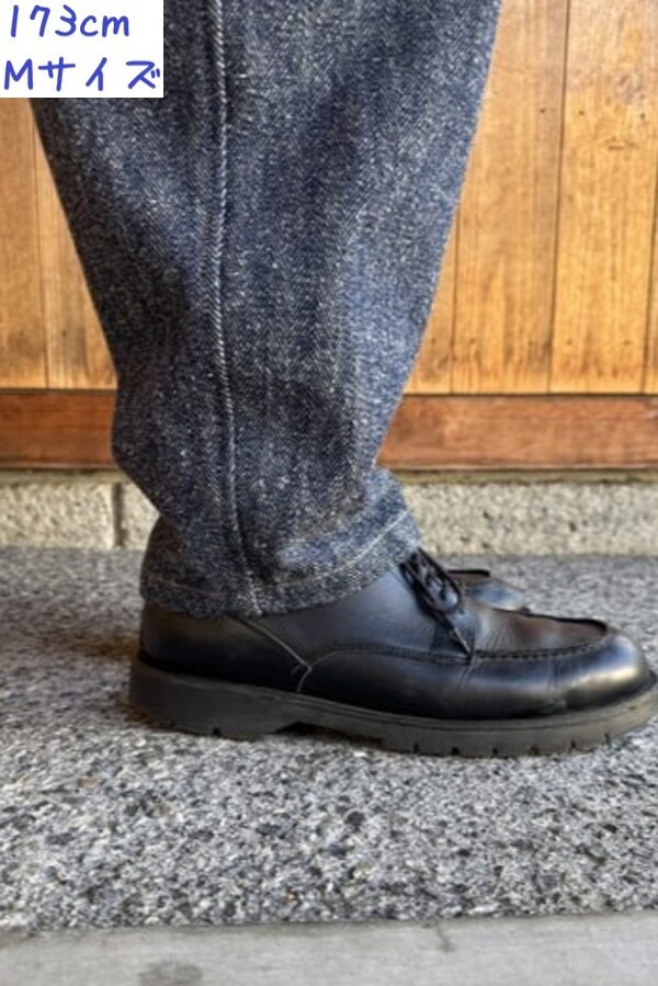 【BlueTrick】 ヘリンボンネップバルーンパンツ インディゴ(ユニセックス)