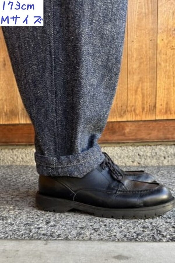 BlueTrick】 ヘリンボンネップバルーンパンツ インディゴ（ユニ