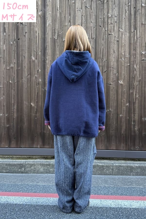 BlueTrick】 ヘリンボンネップバルーンパンツ インディゴ（ユニ