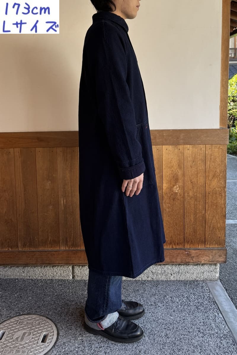 BlueTrick】デコボコダック ロングショップコート（ユニセックス