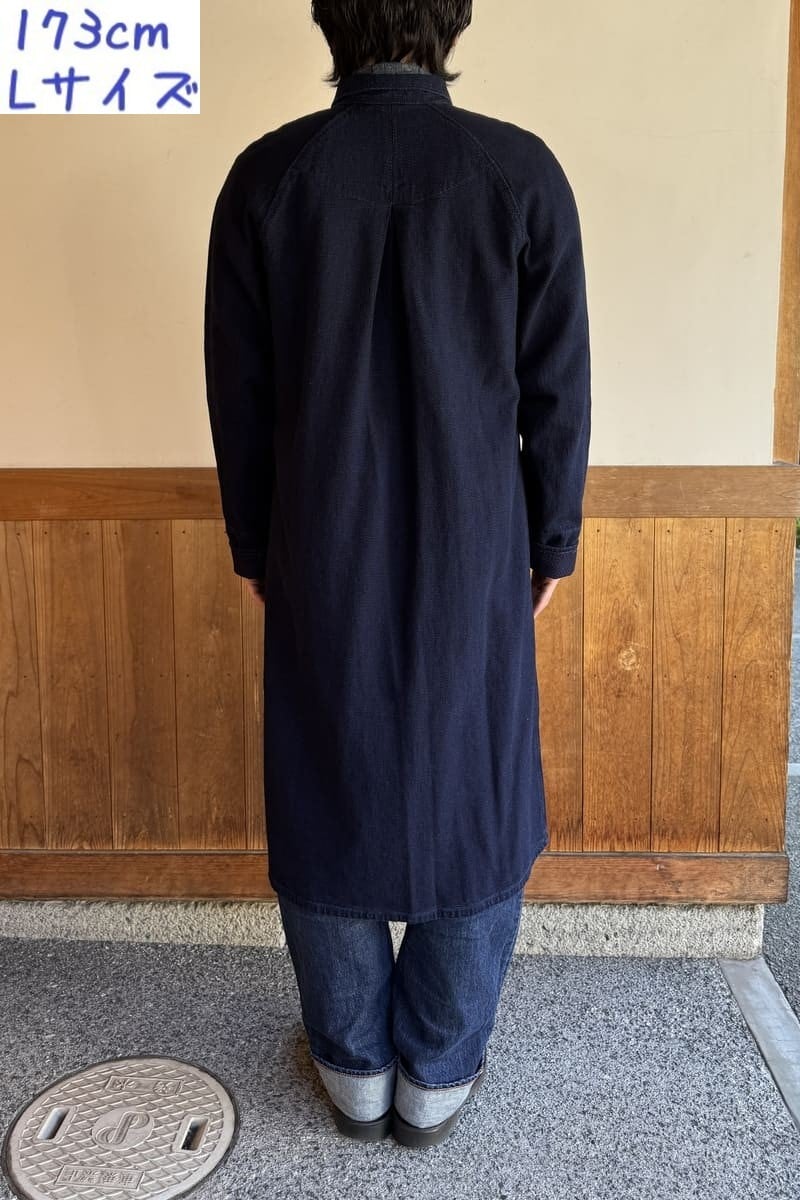 BlueTrick】デコボコダック ロングショップコート（ユニセックス