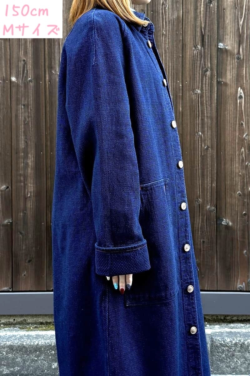 BlueTrick】デコボコダック ロングショップコート（ユニセックス