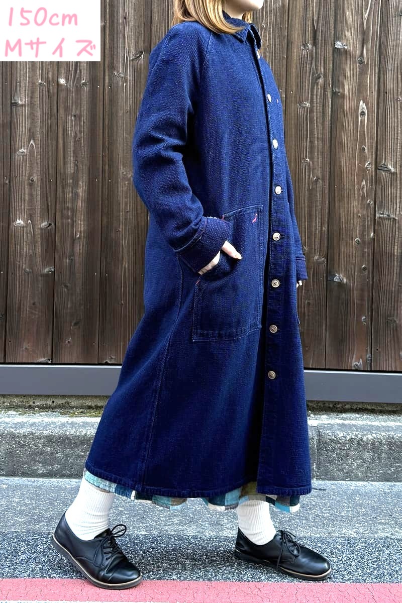 BlueTrick】デコボコダック ロングショップコート（ユニセックス