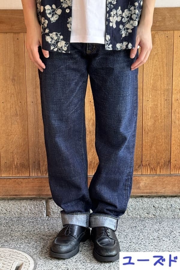 【BlueTrick】ジャパンパンツ ストレート ワンウォッシュ/ユーズド(メンズ)