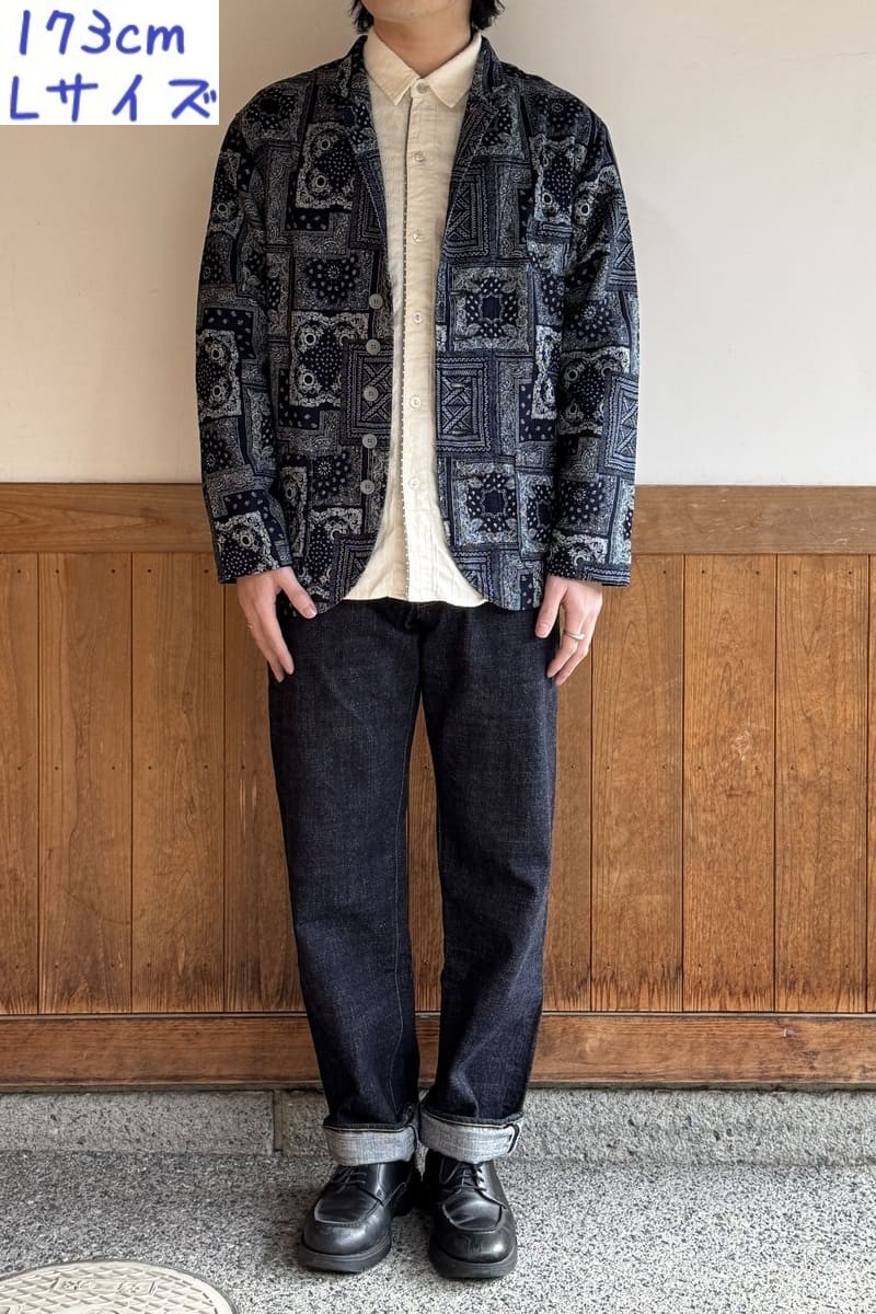 【BlueTrick】ゆるテーラージャケット バンダナ(ユニセックス)