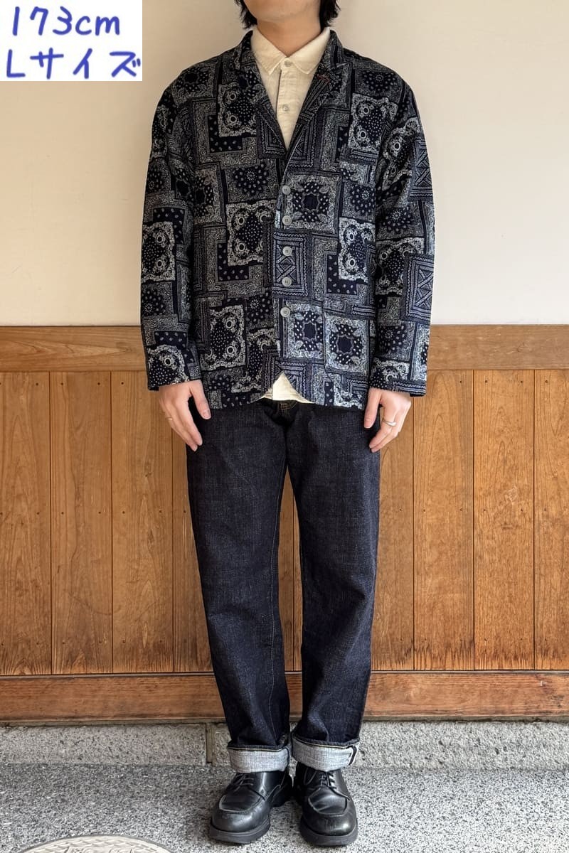 【BlueTrick】ゆるテーラージャケット バンダナ(ユニセックス)