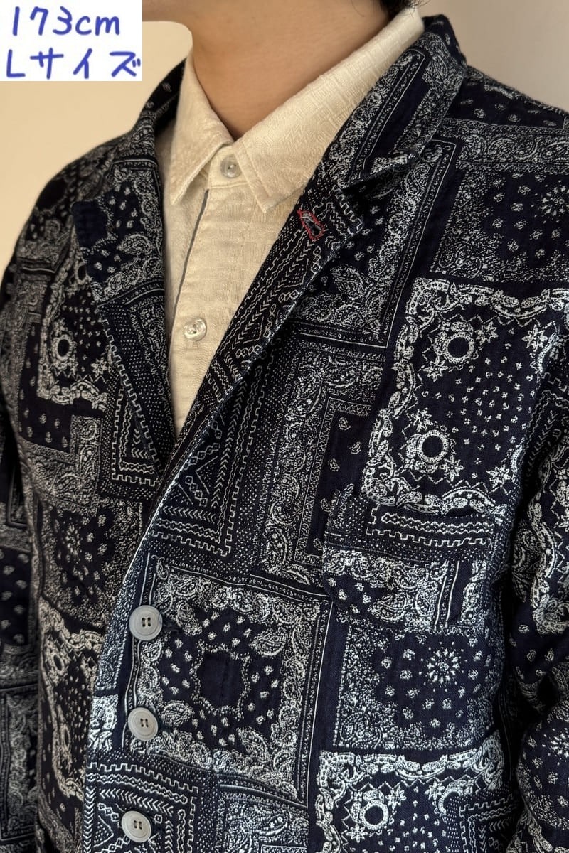 【BlueTrick】ゆるテーラージャケット バンダナ(ユニセックス)