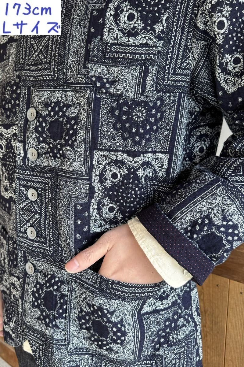 【BlueTrick】ゆるテーラージャケット バンダナ(ユニセックス)